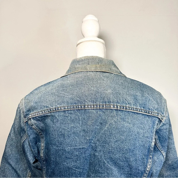 Vintage Levi’s Wool Lined Denim Jacket - Bomber / Trucker style - Picture 8 of 11